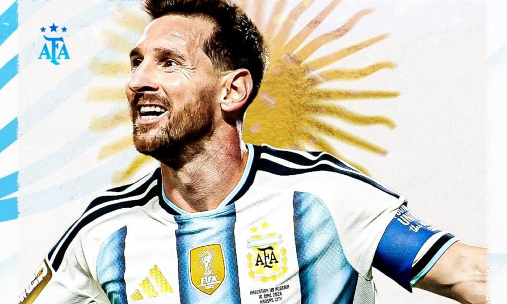 Lionel Messi se convierte en el máximo goleador de los mundiales. Foto: AFA