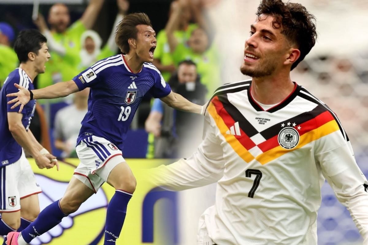Japón en su empate ante Países Bajos y Alemania en su goleada a Curazao. Foto: FIFA