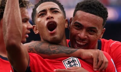 Jude Bellingham anotó su primer gol en el Mundial. Foto: Selección de Inglaterra