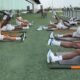 La Tri entrenando en Columbus este 8 de junio. Foto: FEF