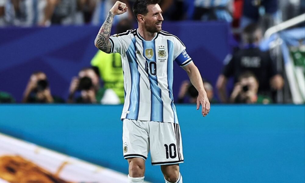 Lionel Messi y su hat trick ante Argelia en el Mundial. Foto: FIFA
