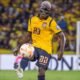 Moisés Caicedo en el partido de Ecuador ante Brasil por Eliminatorias. Foto: API