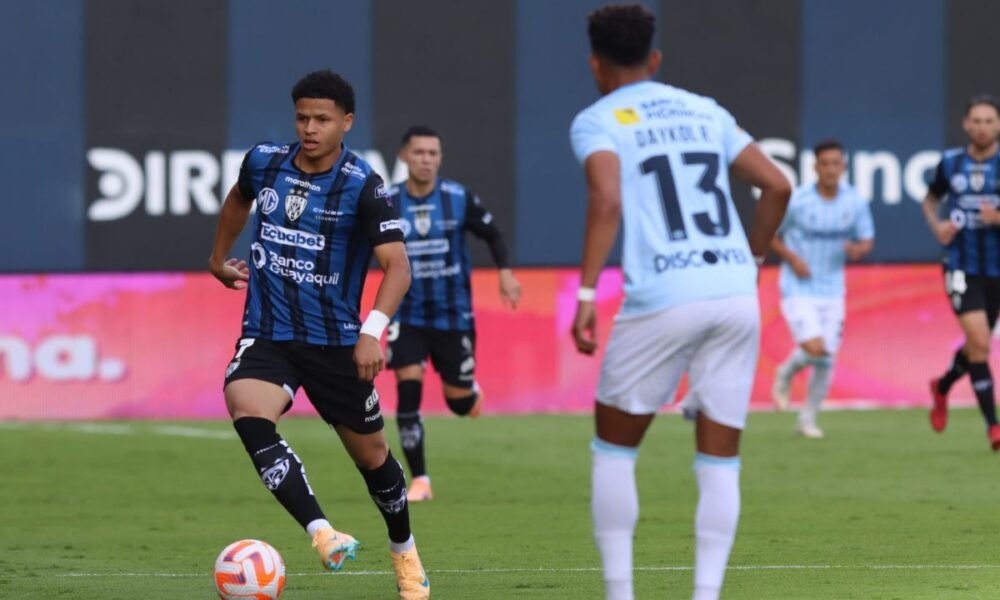 Patrik Mercado en la derrota 2-0 de Independiente del Valle ante Universidad Católica en 2025. Foto: API