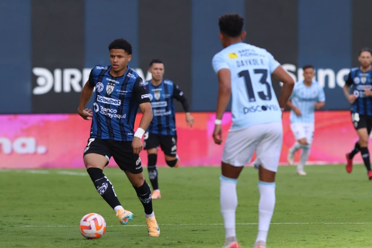 Patrik Mercado en la derrota 2-0 de Independiente del Valle ante Universidad Católica en 2025. Foto: API