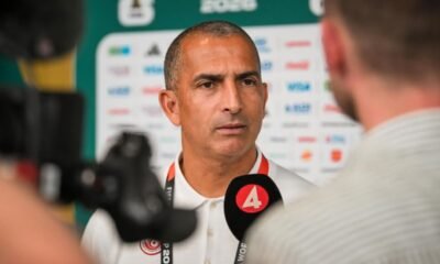 Sabri Lamouchi en la rueda de prensa previo al partido contra Suecia. Foto: Selección de Túnez