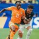 Yan Diomandé y Piero Hincapié en el partido debut de ambas selecciones en el Mundial. Foto: Archivo personal