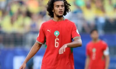Ayyoub Bouaddi realizando una actuación de en sueño solo con 18 años. Foto: FIFA