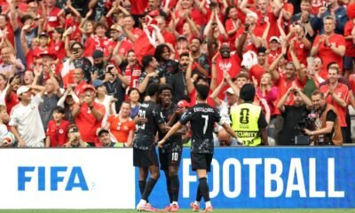 Canadá se fue al descanso en ventaja por 3-0 ante Catar y saborea su primera victoria en una Copa Mundial. Foto: FIFA