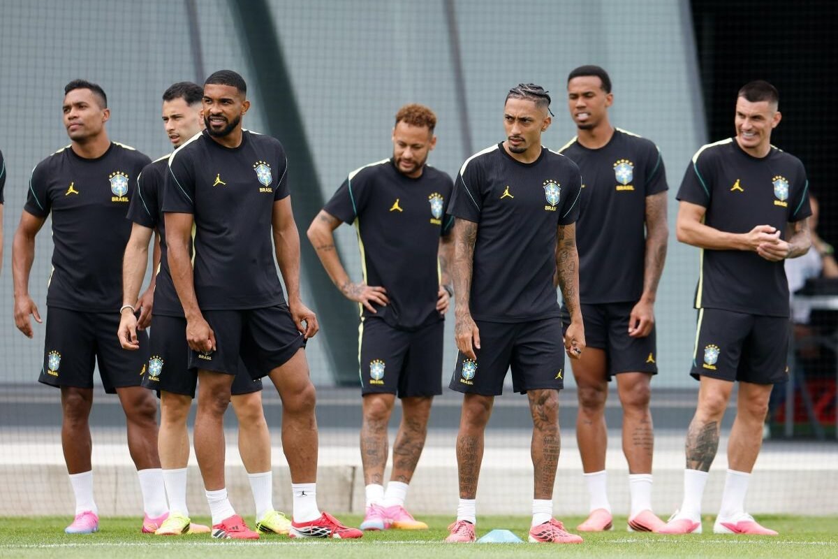 Brasil realizando su concentración mundialista pensando en Haití. Foto: Brasil