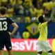 Vinicius Jr. celebrando su doblete y su cuarto gol en la presente edición mundialista. Foto: FIFA