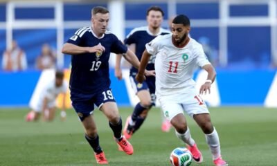 Marruecos se va al descanso ganando 1 a 0 con el gol de Saibari. Foto: FIFA