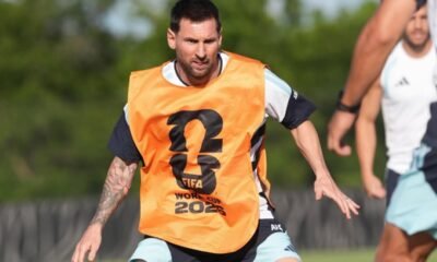 Lionel Messi asiste con normalidad al entrenamiento de Argentina. Foto: Redes sociales de Lionel Messi