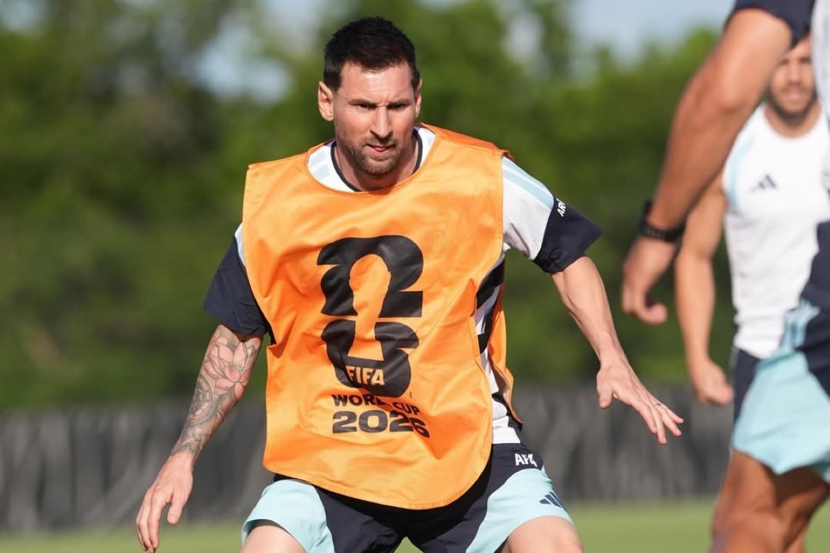 Lionel Messi asiste con normalidad al entrenamiento de Argentina. Foto: Redes sociales de Lionel Messi