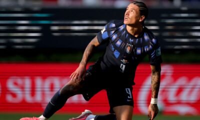 Darwin Núñez frente a España. Foto: FIFA