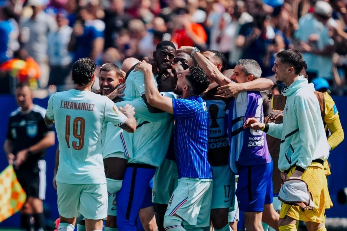 La Selección de Francia celebrando la clasificación. Foto: Redes Sociales