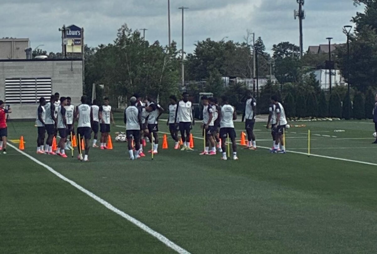 Los jugadores de Ecuador en Columbus.
