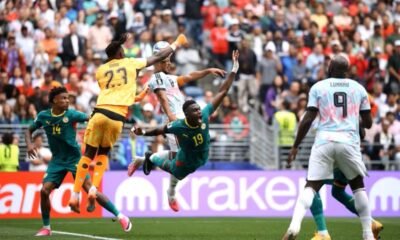 Momento donde Tielemans marca el 2-2 a favor de Bélgica. Foto: FIFA