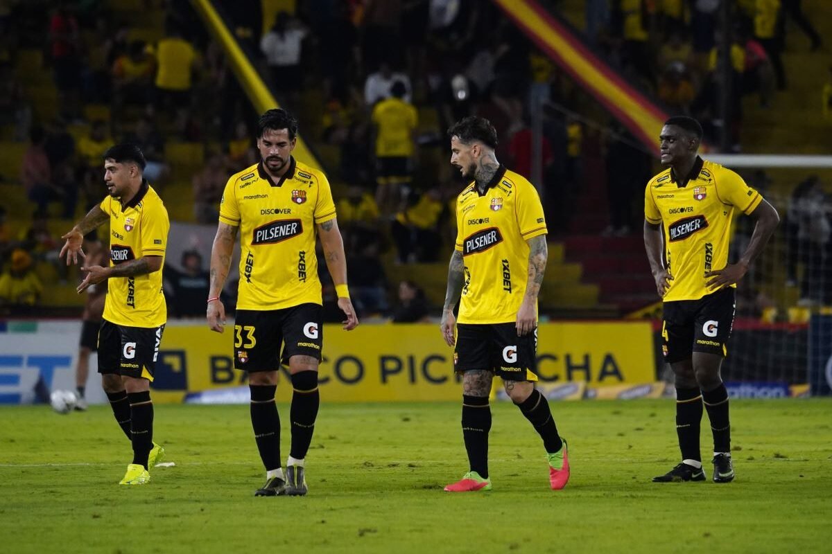 Barcelona SC en la derrota 1-0 ante Liga de Quito el 26 de julio del 2026. Foto API