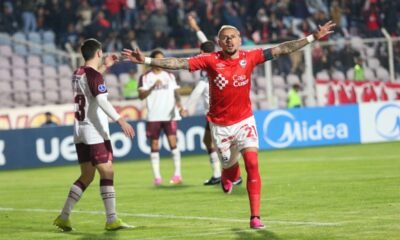 Carlos Garcés en el doblete a Lanús el 29 de julio de 2026. Foto Club Cienciano