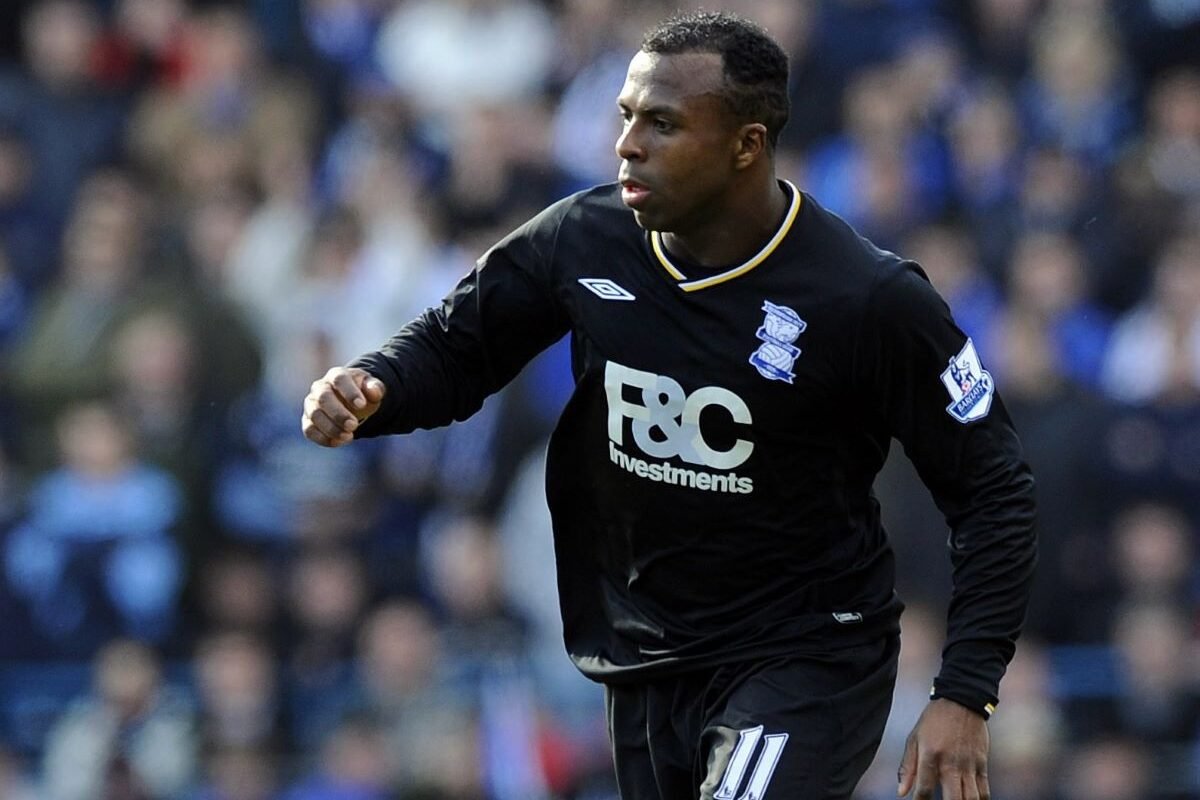 Christian Benítez en su paso por el Birmingham FC de la Premier League. Foto Birmingham FC