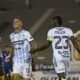Damián Díaz y Miller Bolaños en el empate ante Delfín. Foto API