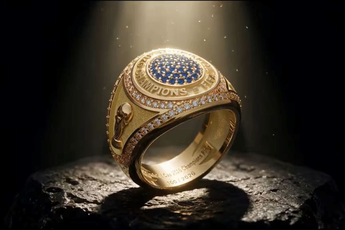 El anillo que la FIFA entregará al campeón del Mundial 2026. Foto FIFA