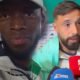 Enner Valencia y Hernán Galíndez en zona mixta. Foto Captura de pantalla
