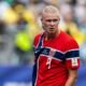 Erling Haaland en su espectacular doblete ante Brasil. Foto: Selección de Noruega