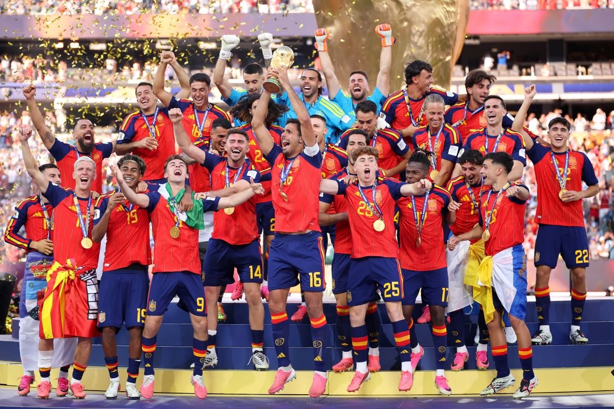 España consiguió su segunda estrella tras derrotar a Argentina en la final del Mundial 2026. Foto FIFA