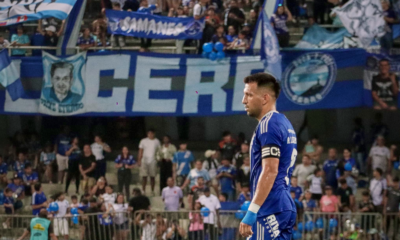 Aníbal Leguizamón en el último partido de LigaPro antes de la para por el Mundial. Foto: Emelec