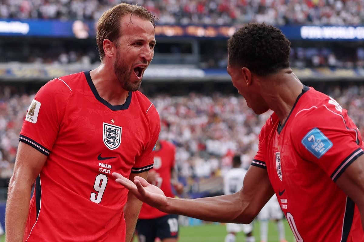 Harry Kane y Jude Bellingham en el Mundial. Foto: Selección de Inglaterra