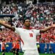 Jude Bellingham celebra el segundo gol que hizo a Noruega, en el Mundial. Foto: FIFA