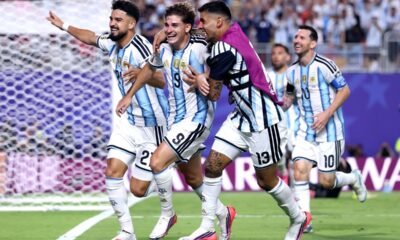 Julián Álvarez anotó el gol de la clasificación para Argentina. Foto Selección de Argentina
