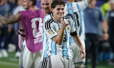 Julián Álvarez anotó el gol de la clasificación para Argentina. Foto Selección de Argentina