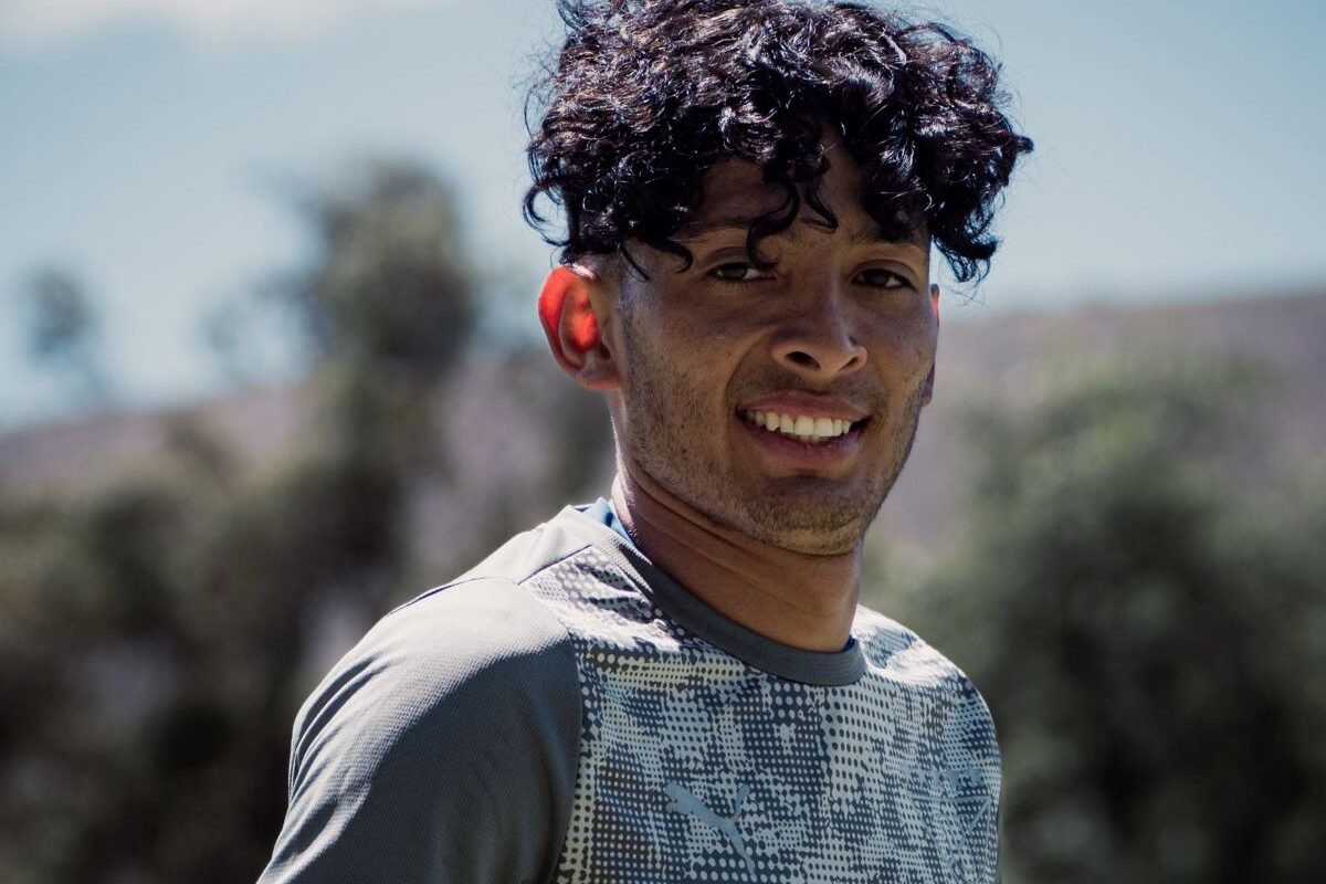 Kevin Velasco en su primer entrenamiento con Liga de Quito. Foto Liga de Quito