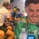 La reacción de Brahim Díaz a la pelea de dos periodistas. Foto Captura de pantalla