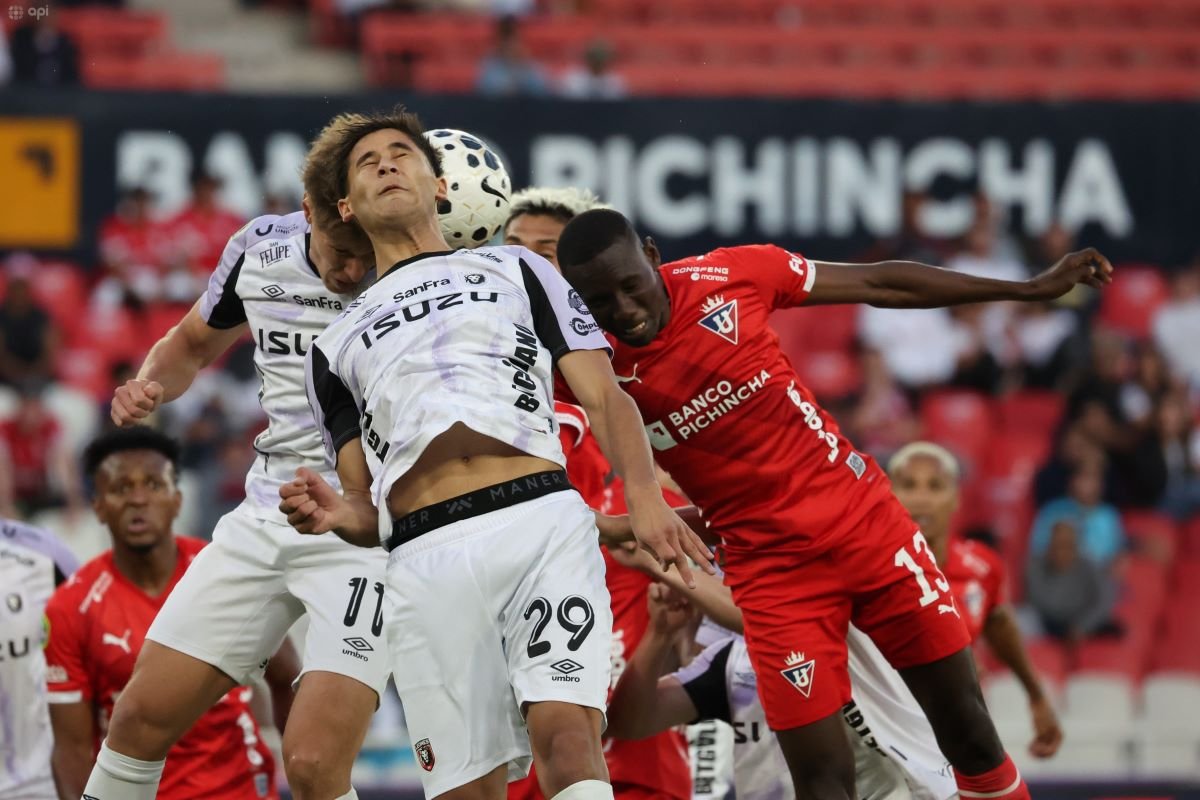 Liga de Quito en la derrota ante Leones del Norte en la fecha 20. Foto API