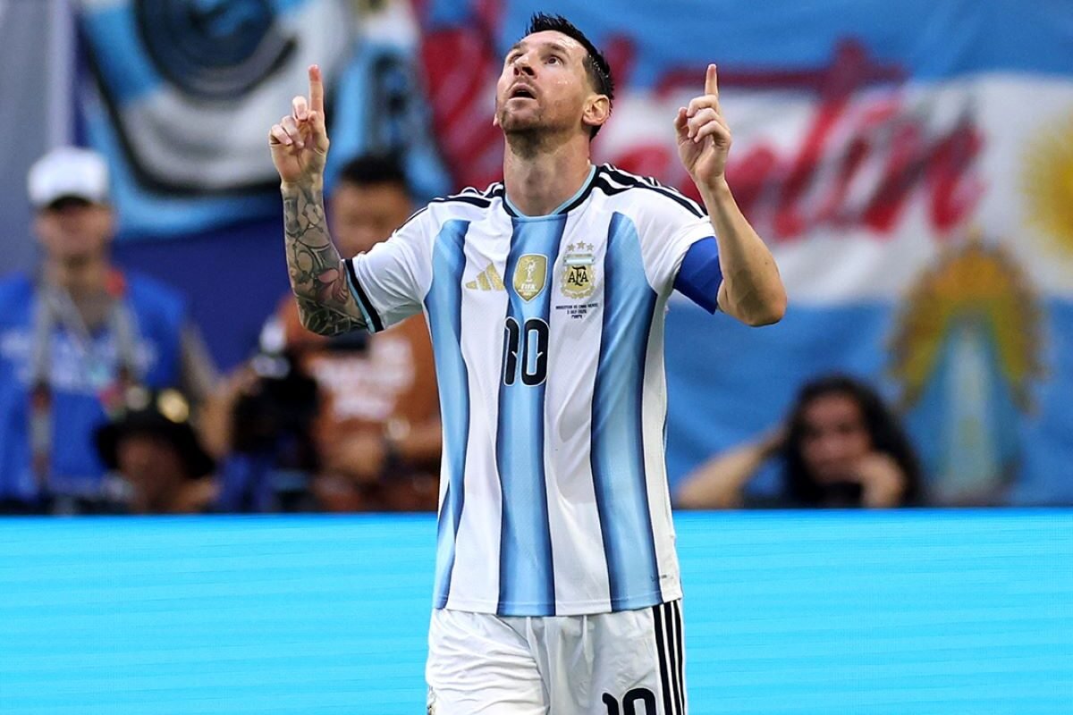 Lionel Messi en su partido ante Egipto. Foto Selección de Argentina
