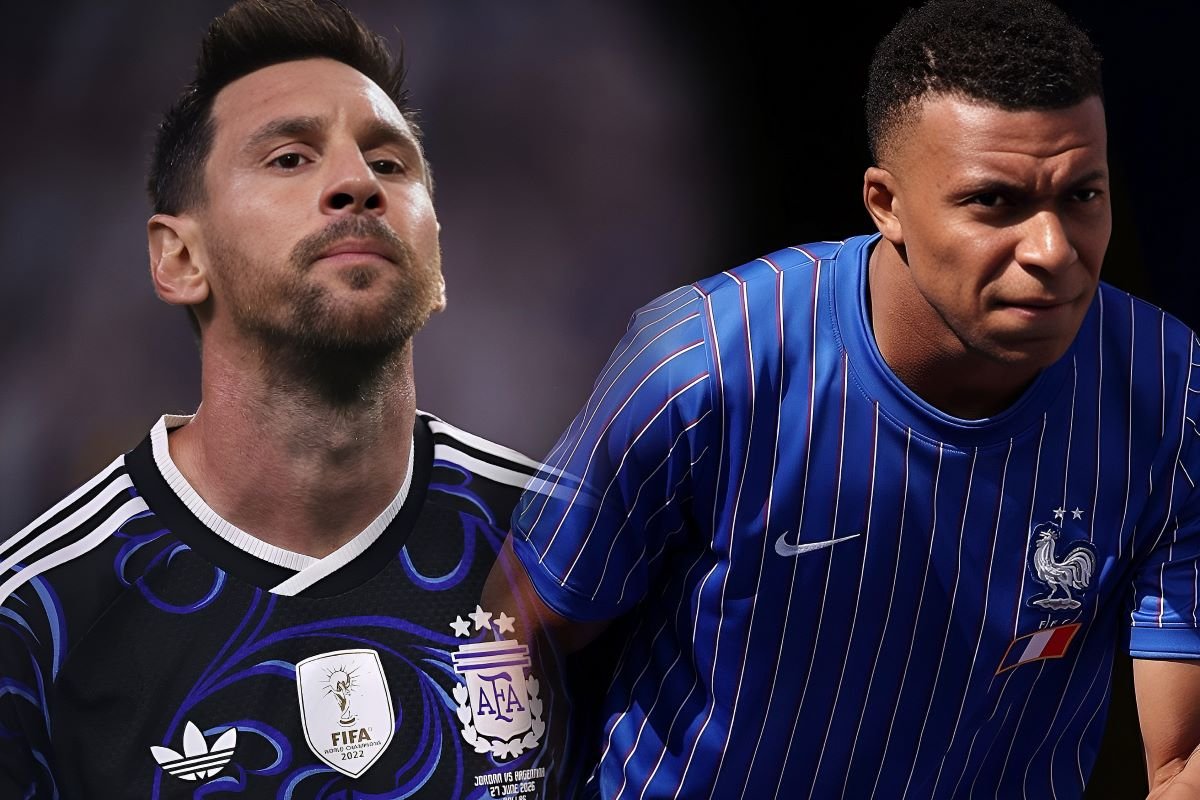 Lionel Messi y Kylian Mbappé en el Mundial. Foto: FIFA