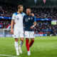 Harry Kane y Kylian Mbappé de las selecciones de Inglaterra y Francia. Foto: creada con IA