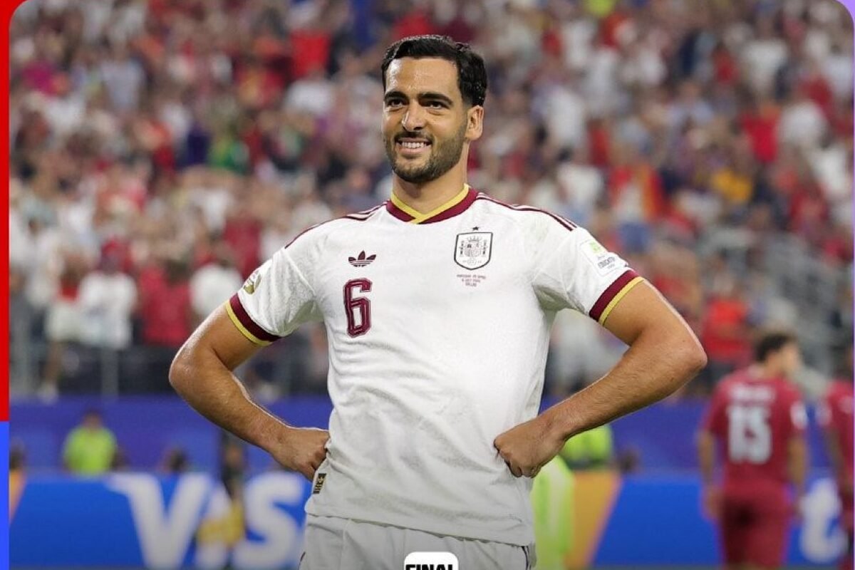 Mikel Merino celebra el gol de España ante Portugal. Foto: FIFA