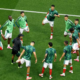 La Selección de México calentando en la previa frente a Inglaterra. Foto: FIFA