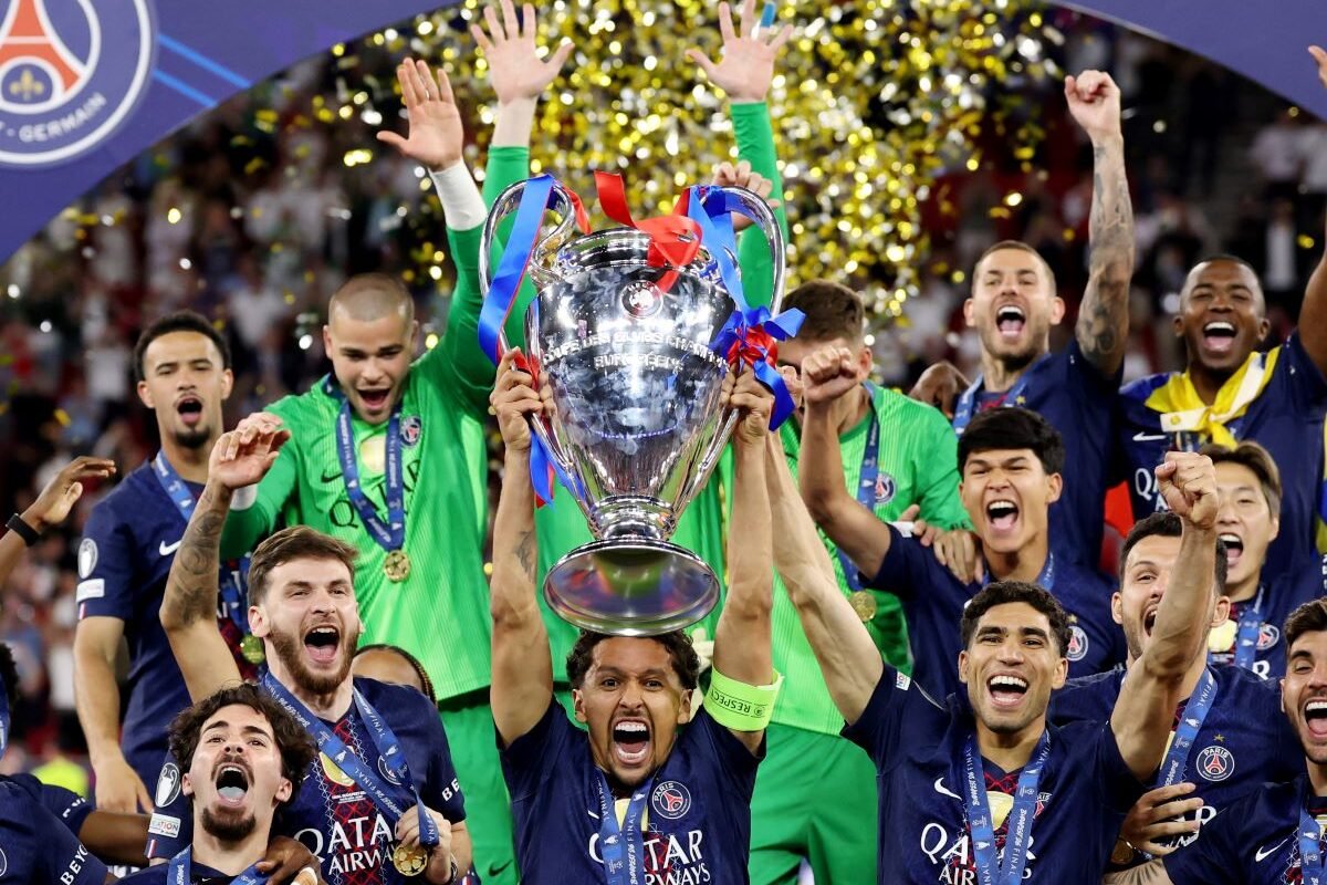 PSG levantando su segunda Champions League en 2026. Foto UEFA Champions League