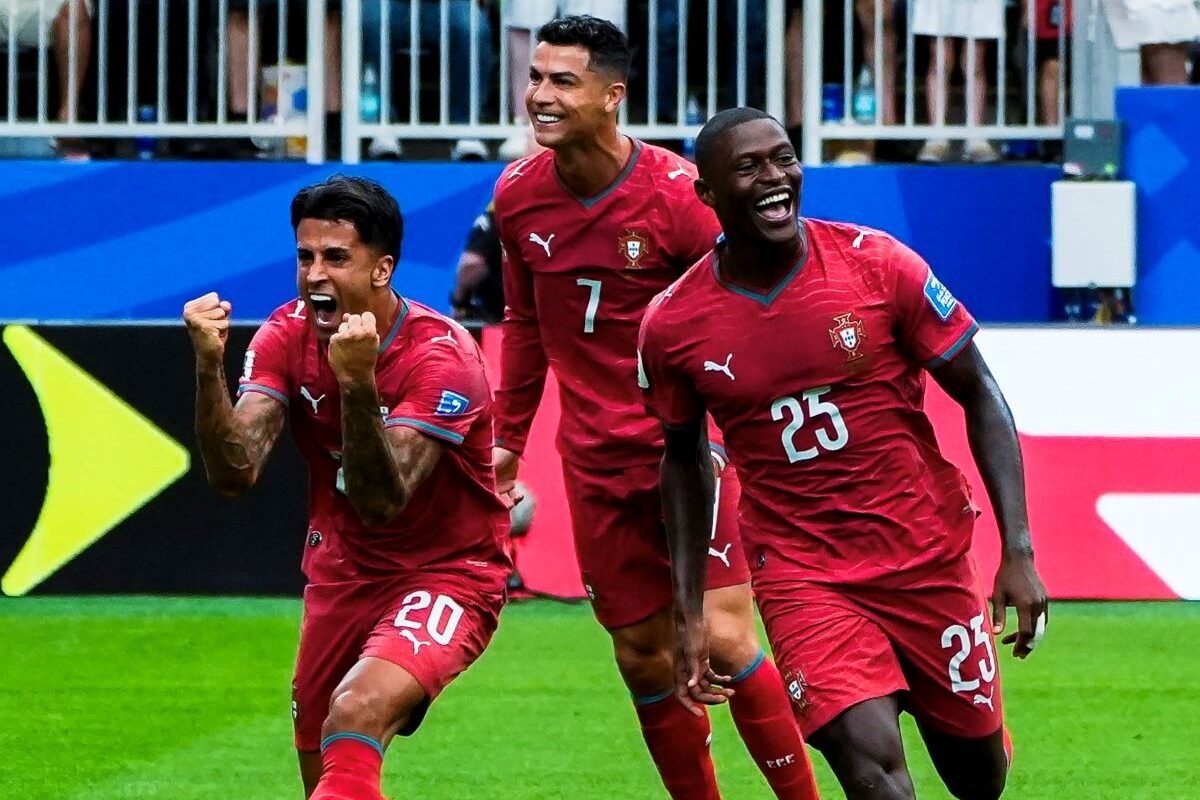Portugal en la primera victoria de este Mundial ante RD Congo. Foto: Selección de Portugal