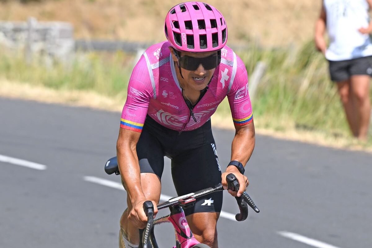Richard Carapaz en la etapa 10 del Tour de Francia. Foto Richard Carapaz