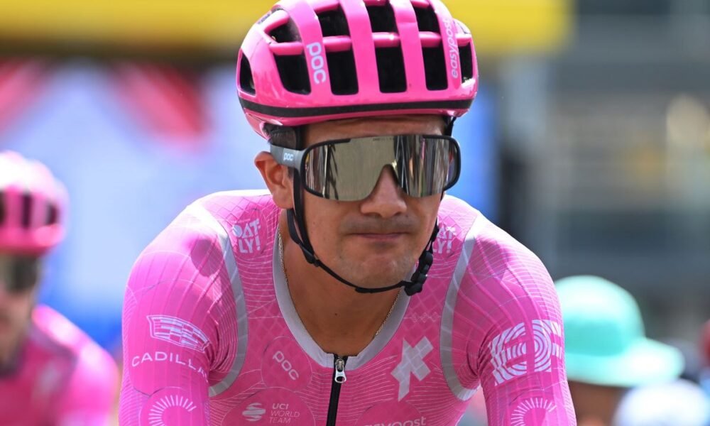 Richard Carapaz en la etapa 12 del Tour de Francia 2026. Foto Richard Carapaz