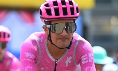 Richard Carapaz en la etapa 12 del Tour de Francia 2026. Foto Richard Carapaz