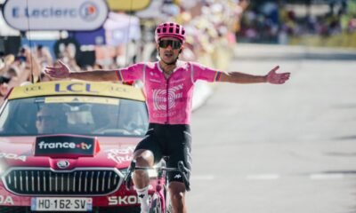 Richard Carapaz gana la etapa 18 del Tour de Francia 2026. Foto Tour de Francia