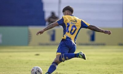 Sergio Díaz en un partido con Sportivo Luqueño en enero de 2026. Foto Sportivo Luqueño