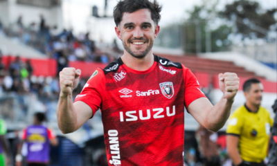 Emiliano Griffa celebrando el gol de la victoria sobre Universidad Católica. Foto: Leones del Norte